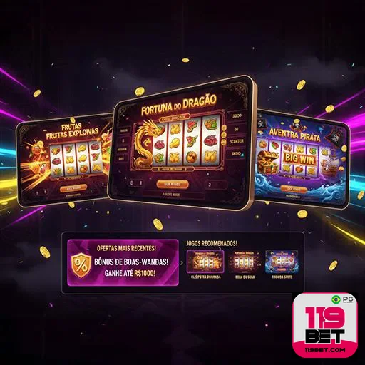 Imagem do site 119bet, destaque para o layout moderno e opções de apostas esportivas na página inicial.